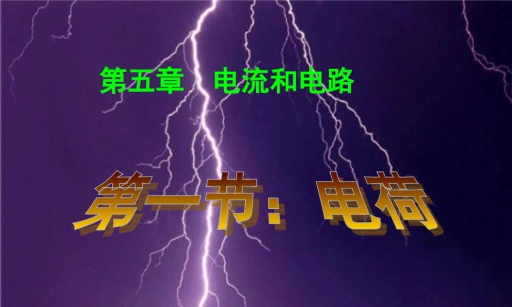 八年级物理电荷2