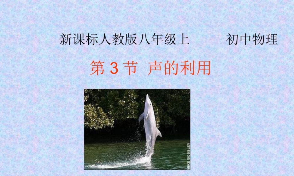 声的利用课件a
