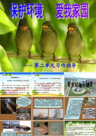 人教版三年级下册第二单元习作指导PPT