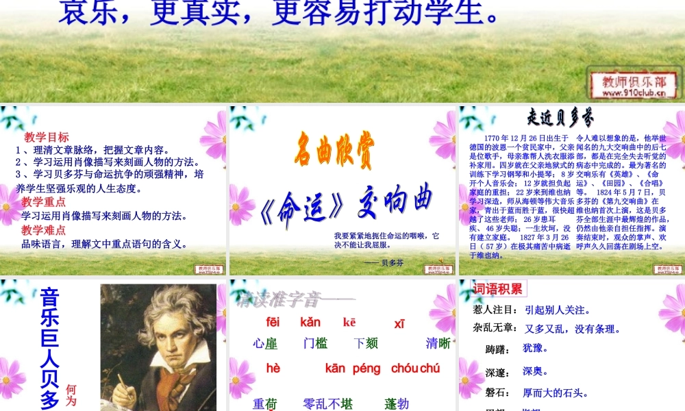 《音乐巨人贝多芬》课件