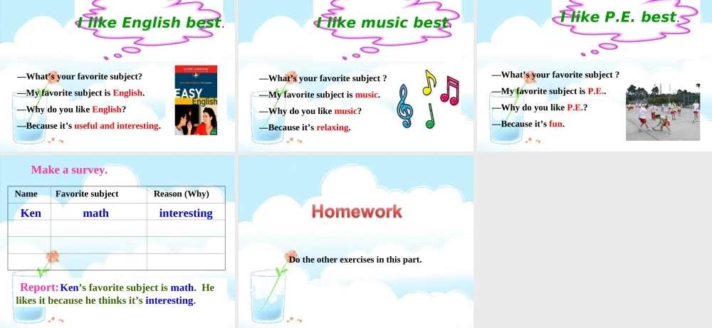 新目标版七年级英语上册第十二单元第一课时Unit+12+My+favorite+subject+is+science+PPT课件