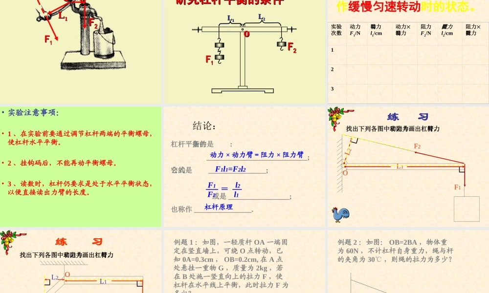 《杠杆》PPT课件