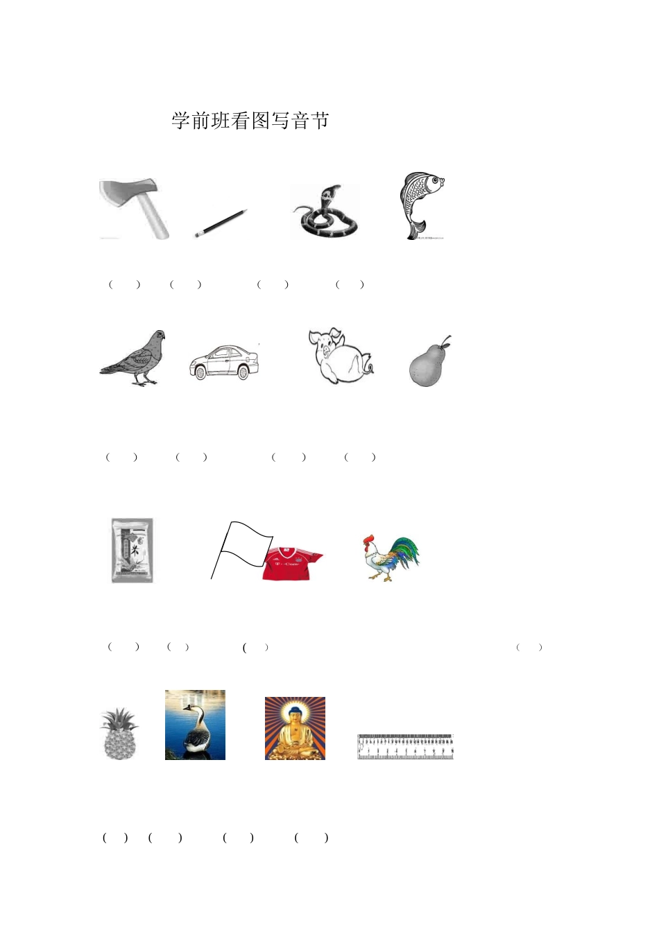 学前班看图写拼音_第1页