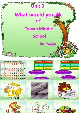 PEP小学五年级英语上册UNIT3_What's_your_favourite_food第四课时的课件[1]