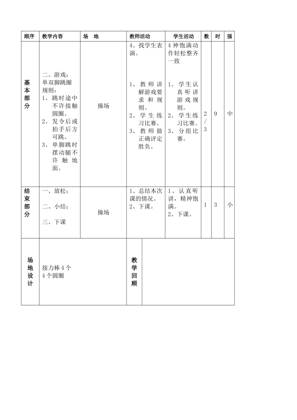 二年级体育课教案17_第2页