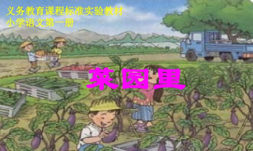《识字二·菜园里》