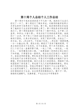 第十周个人总结个人工作总结_1