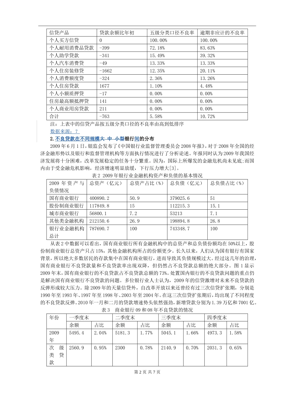 中国商业银行业的现状与发展研究——以商业银行个人消费信贷业务发展为例_第2页