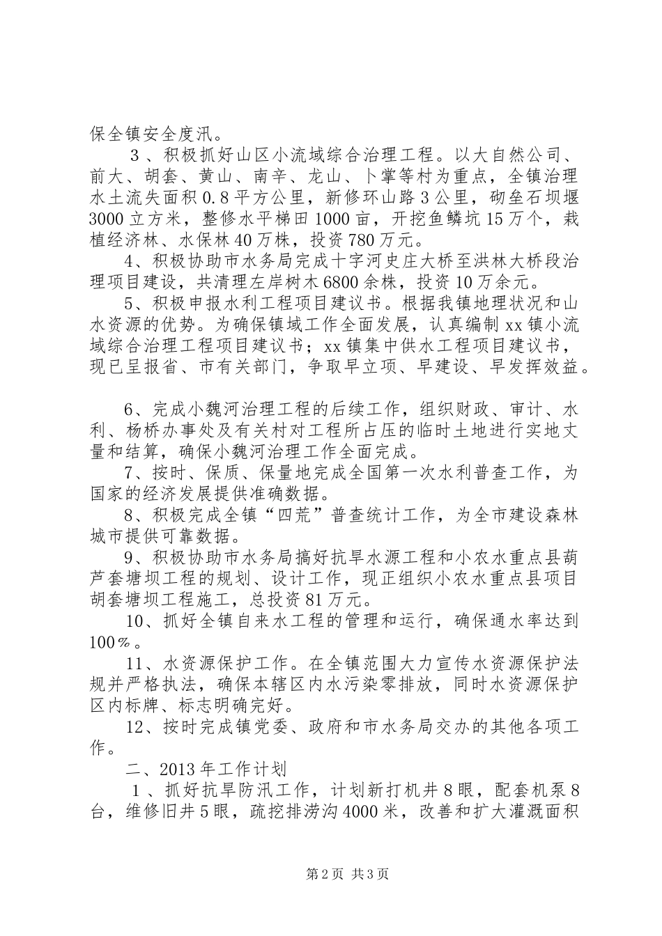 水利站年终工作总结_第2页