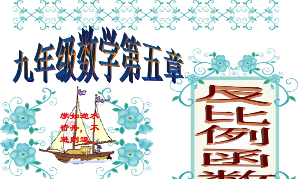 反比例函数（1）