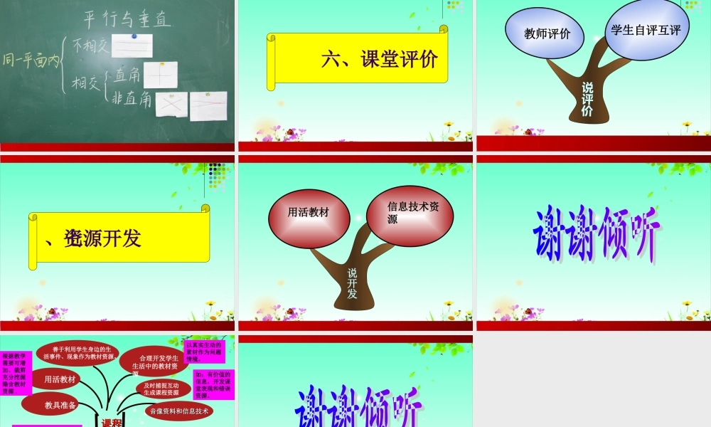 七说《平行与垂直》说课课件