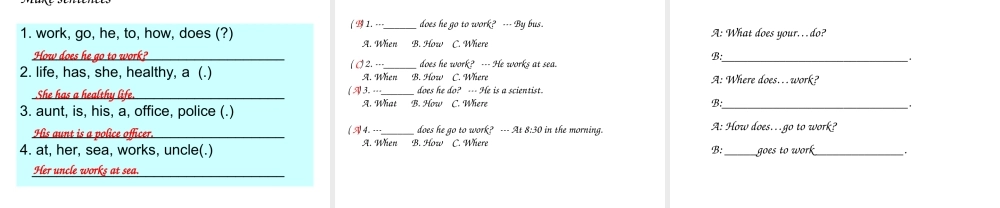 新PEP7六年级Unit_5_What_does_he_do_B_Let's_talk课件