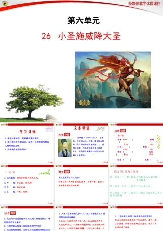 小圣施威降大圣 