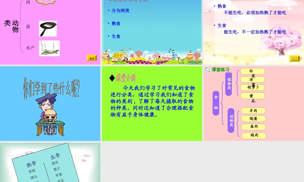 小学科学《一天的食物》_PPT
