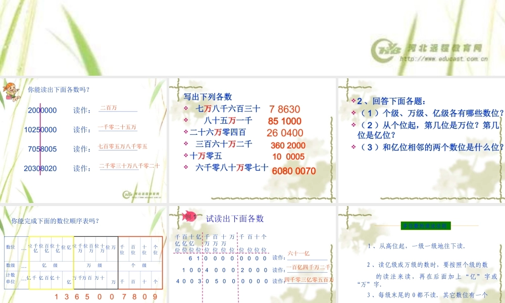 亿以上数的认识 (4)