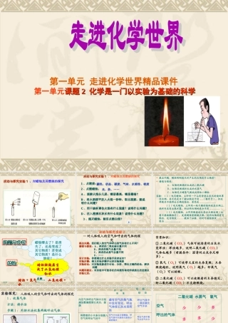 化学：化学是一门以实验为基础的科学课件(人教版九年级)