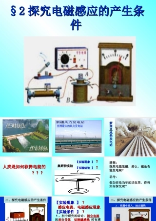 选修3－2探究电磁感应的产生条件课件-新人教