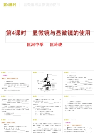显微镜和显微镜的使用
