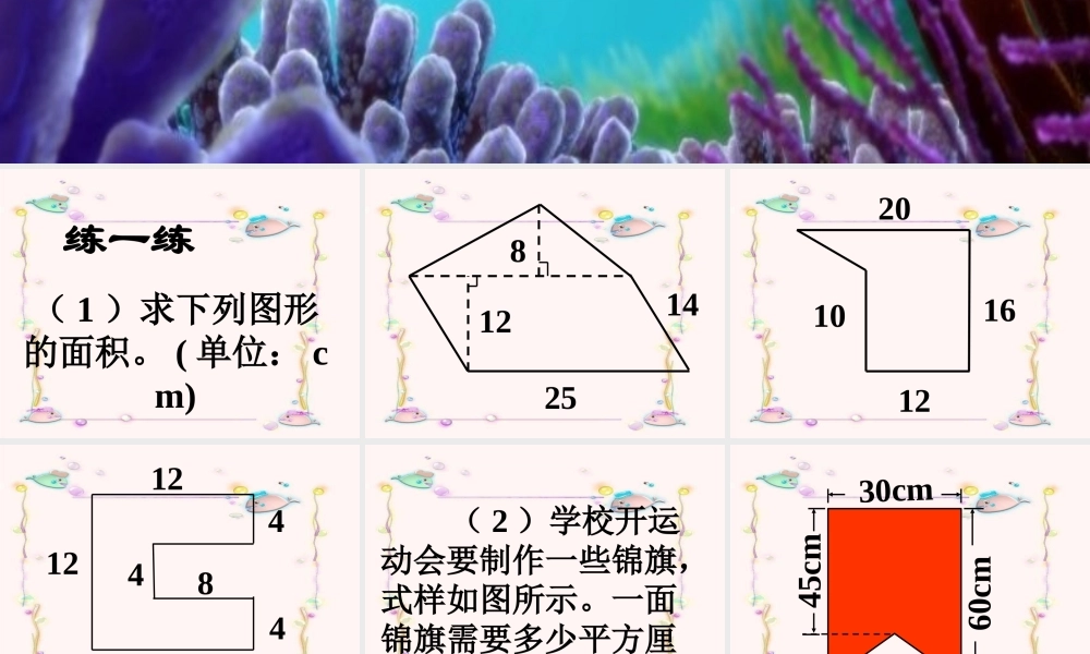 组合图形的面积计算练习课[1]