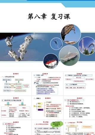 2013年八年级新人教版《第八章运动与力》复习课课件