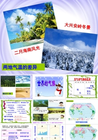 初一地理上册第三章第四节《世界的气候》PPT课件