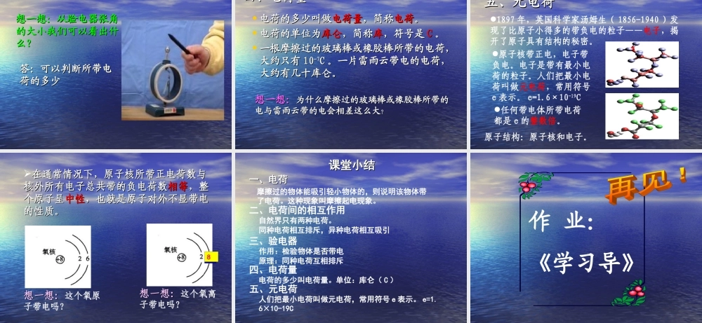 八年级物理《51电荷》课件人教版