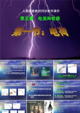 八年级物理《51电荷》课件人教版