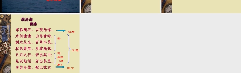 古代诗歌五首观沧海