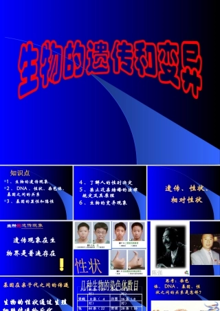 八年级生物生物的遗传和变异2