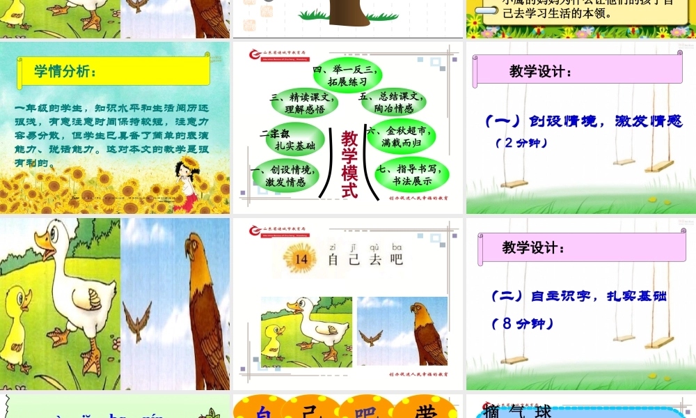 《14、自己去吧》说课课件高荣娟