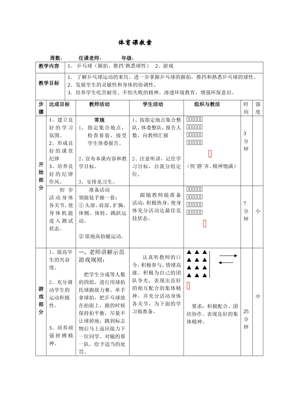 乒乓球握拍、推挡_第1页
