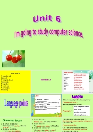 八年级上Unit6期末复习课件