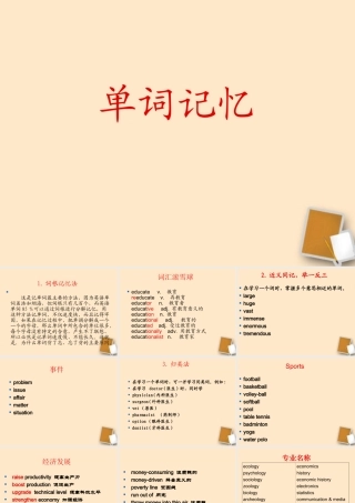 英语单词记忆法课件