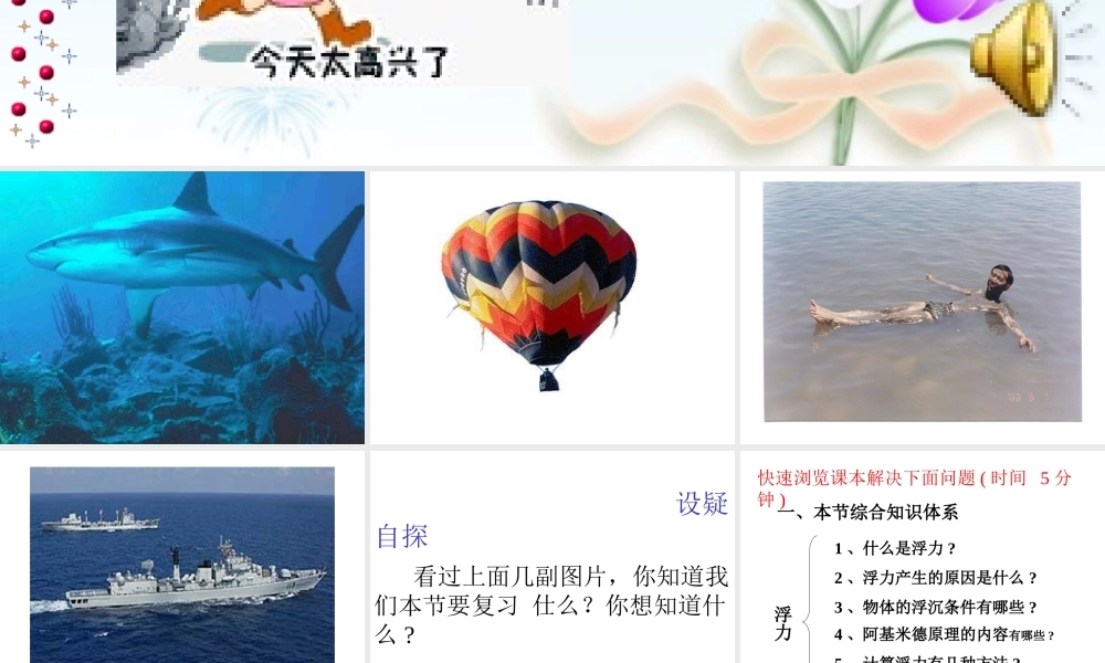 初中浮力复习课件