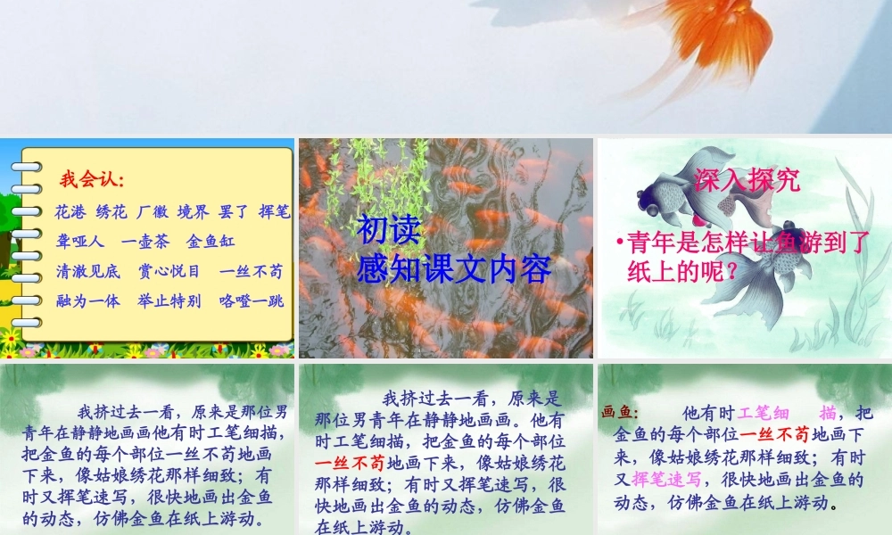 鱼游到了纸上(公开课)