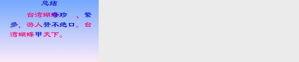 台湾蝴蝶甲天下PPT课件