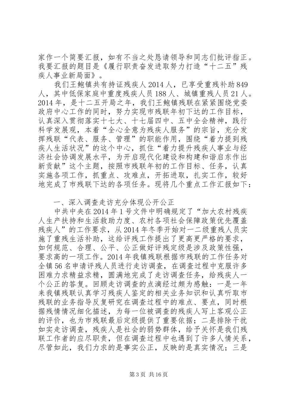 县残联工作总结(精选多篇)_第3页