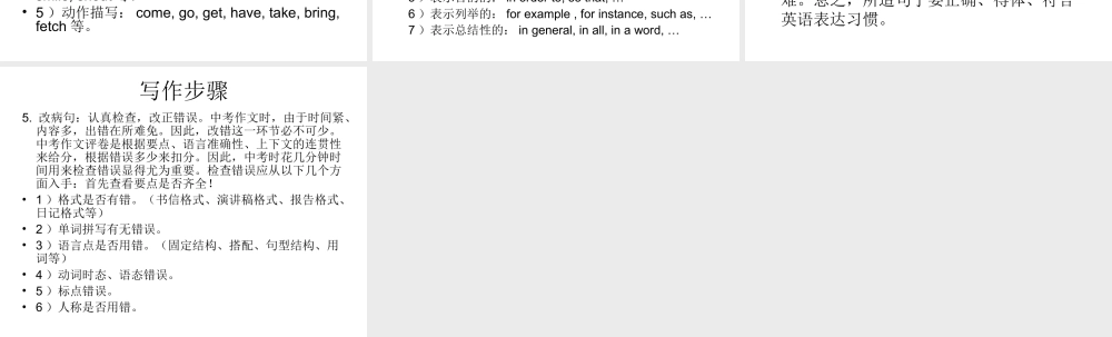 英语书面表达建议