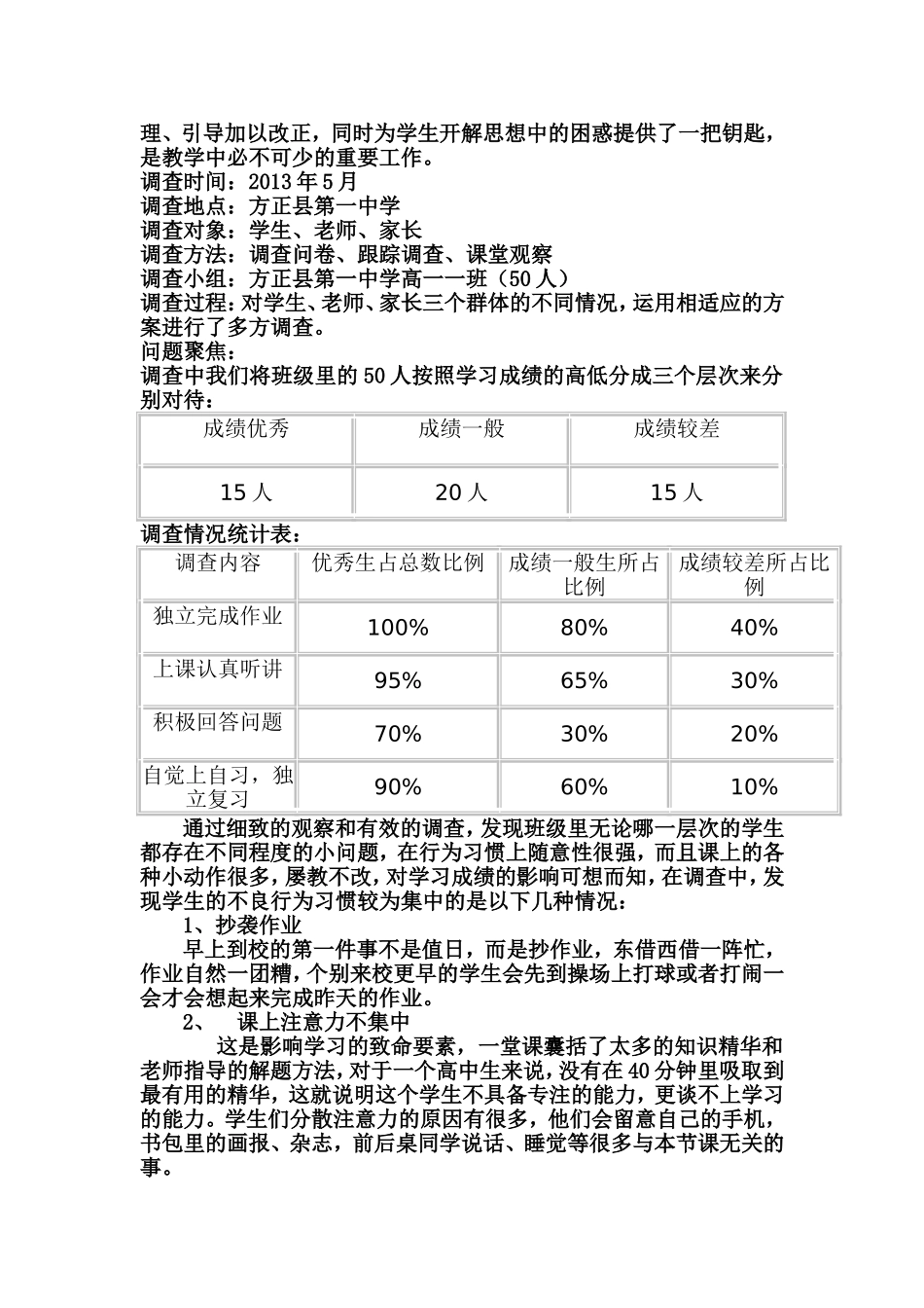 普通高中学生行为习惯养成教育课题研究_第2页