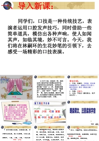 口技免费优质课件