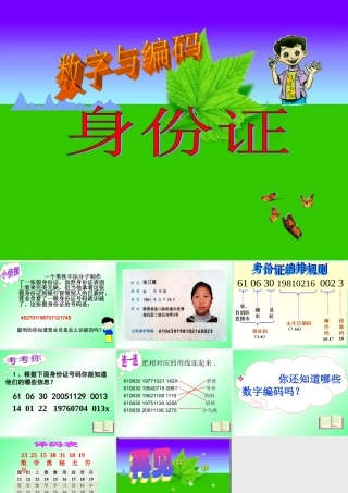 数字与编码身份证