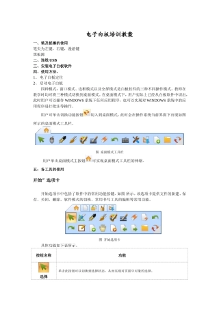 电子白板培训教案