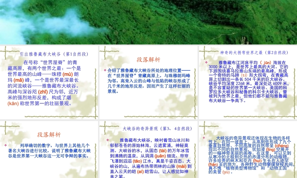 雅鲁藏布大峡谷 