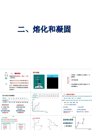 八年级物理上册_熔化与凝固课件人教版