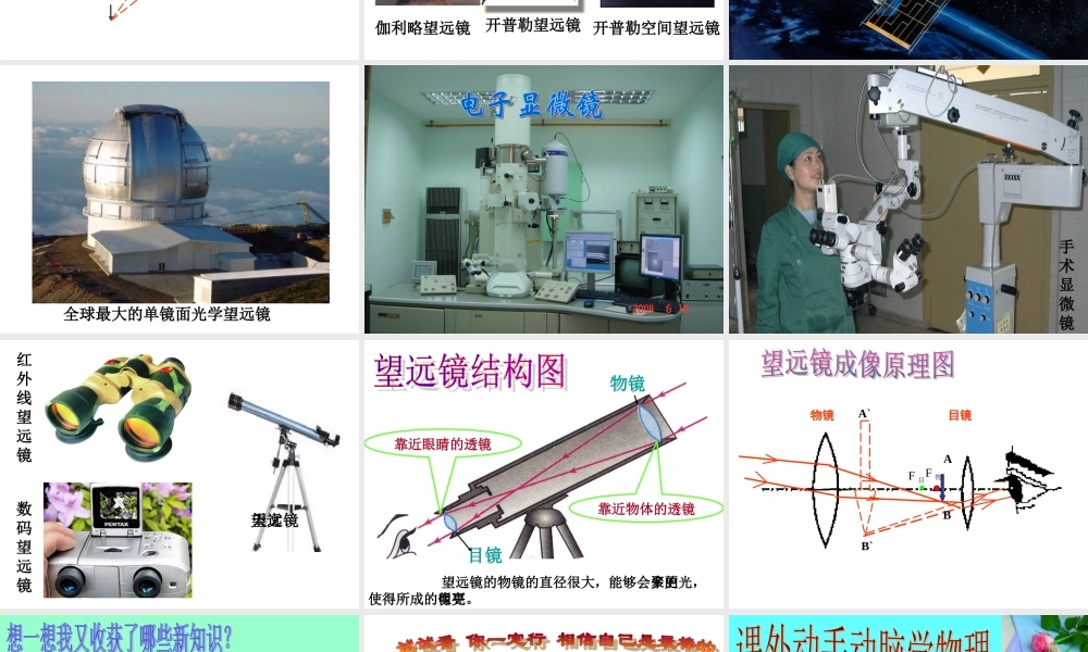 显微镜和望眼镜