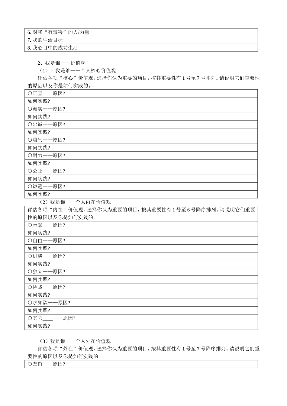 中学生人生生涯规划书_第3页