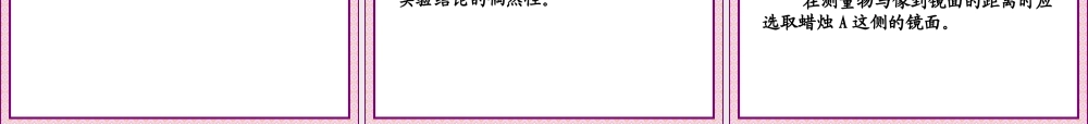 平面镜成像探究特点
