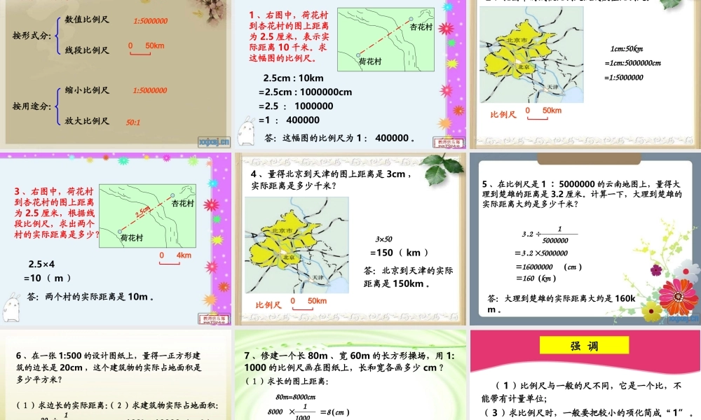 人教版六年级数学下册第六单元第十三课时_比和比例—比例