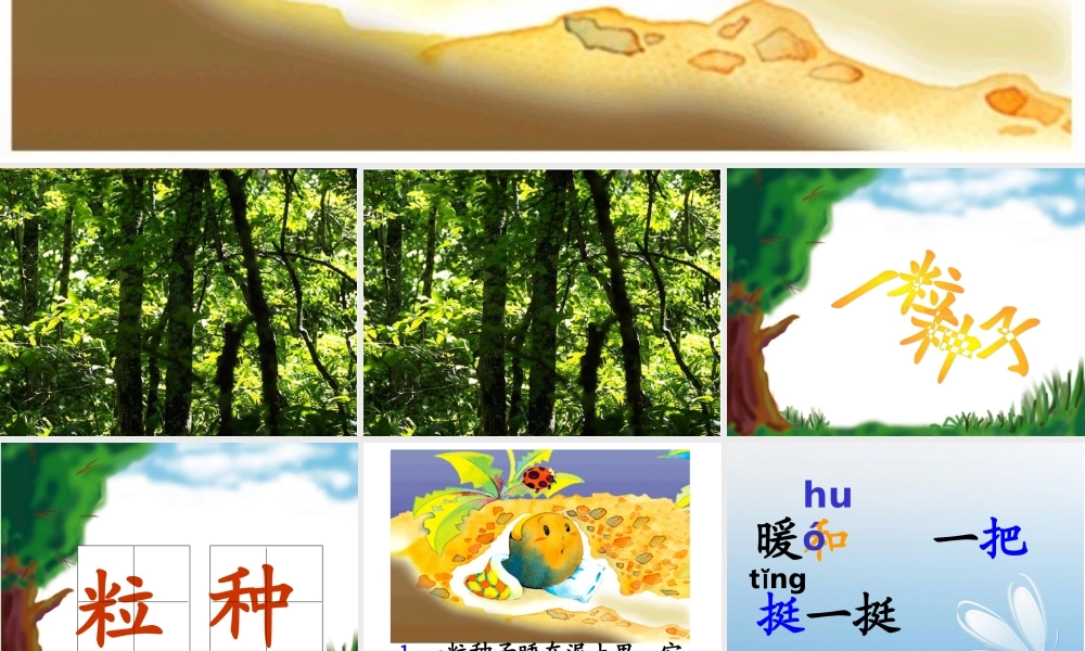北师大版一年级语文下册《一粒种子_》PPT课件