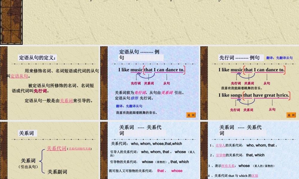 定语从句基础讲解2